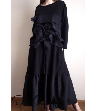 Nauja elegantiška suknelė su kaspinais